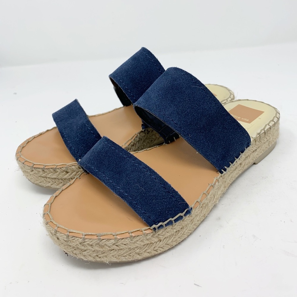 Dolce Vita Sandals Espadrille Isiah Platform Navy - Picture 2 of 8